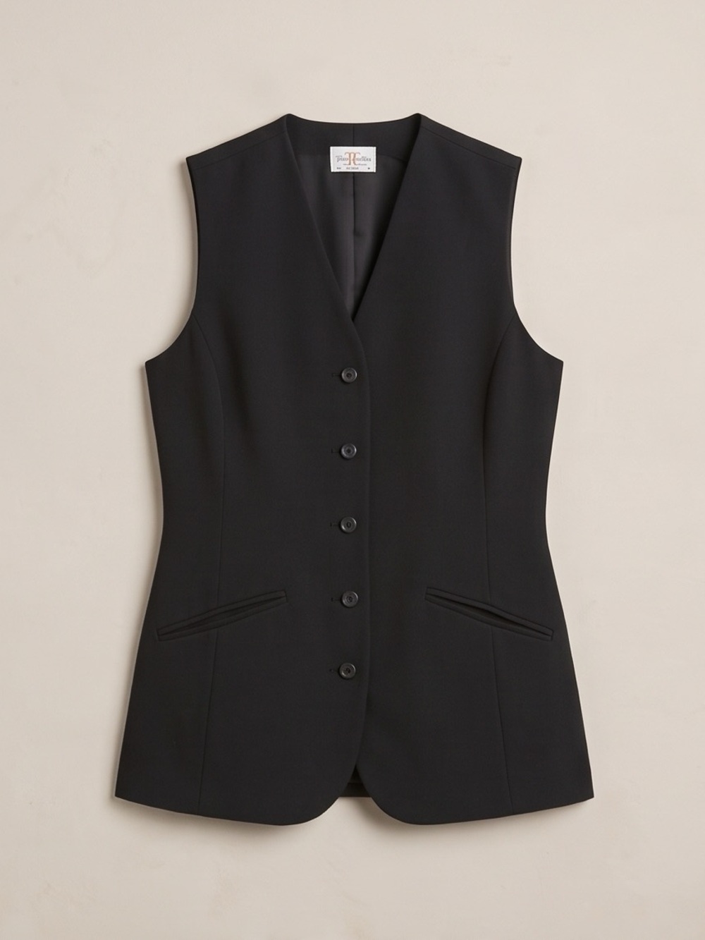 Town & Country Women's Black Tailored Vest Size 4